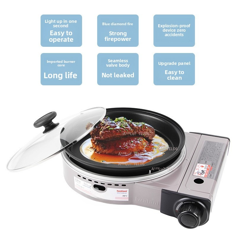 Camping Cooking Gas Stove - Portable Windproof Gas Stove Butane Burner