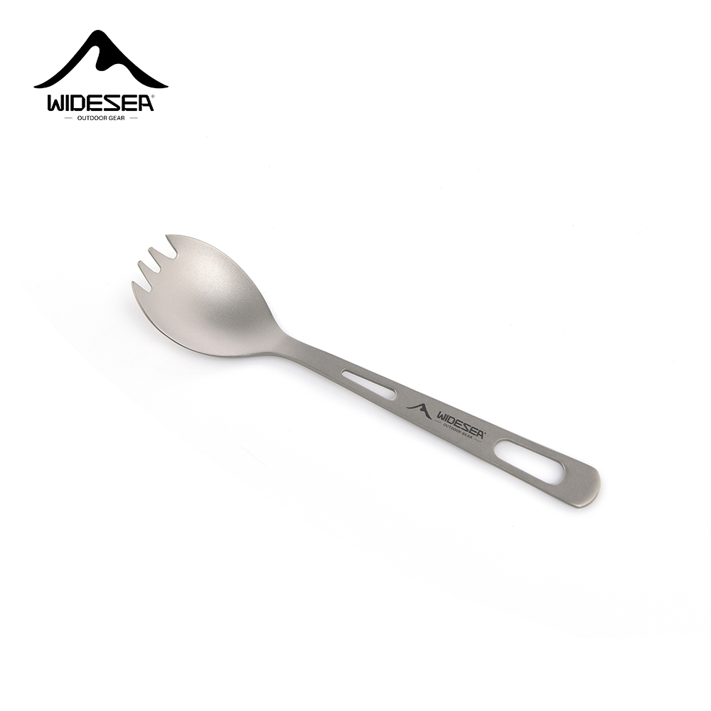 Camping Cooking Gear Set - Widesea Camping Cooking Set Spork Titanium