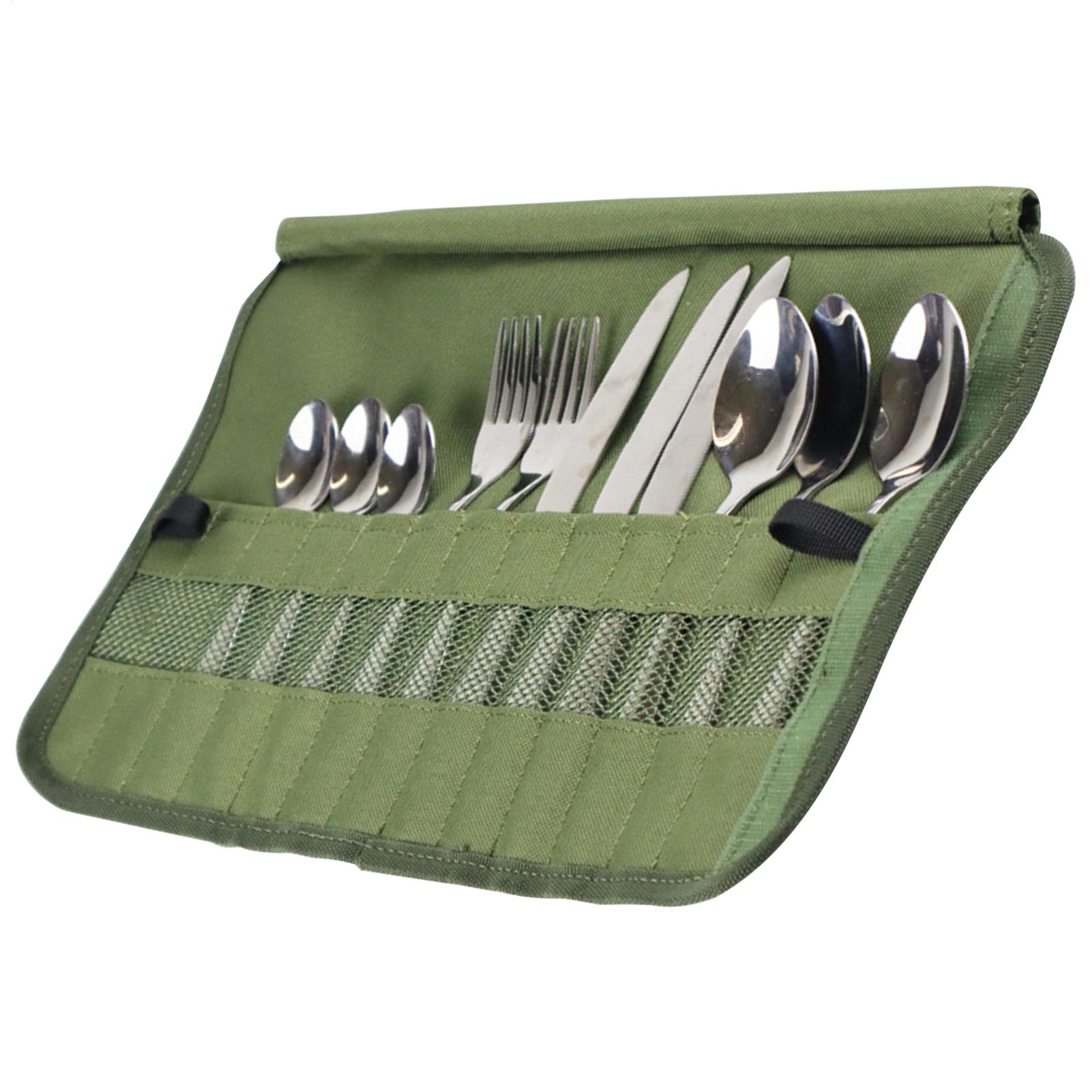Camping Cooking Utensil Organizer - 1pc Cuisine Storage Bag Travel Cutlery