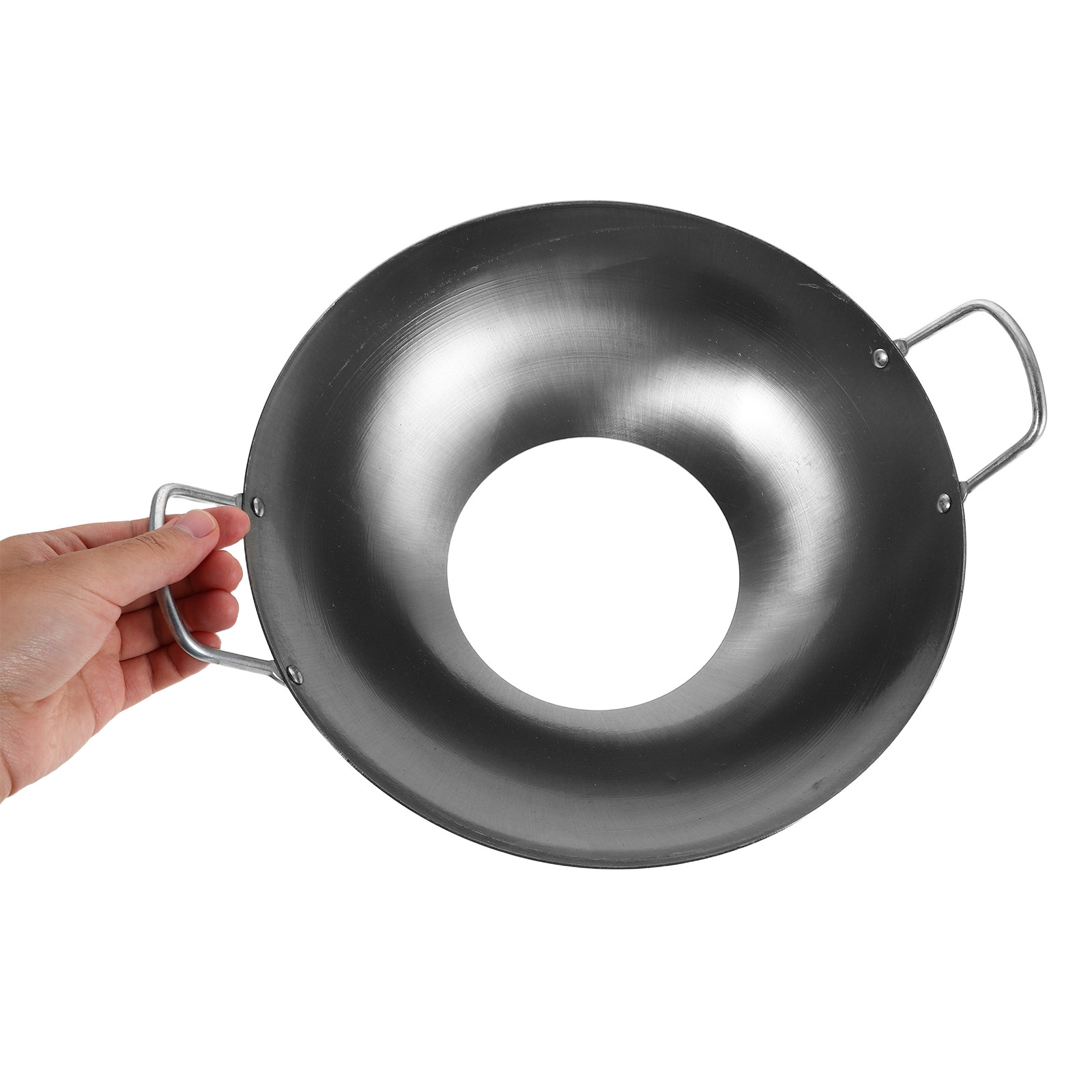 Camping Cooking Wok - Iron Wok Ring Non-Slip Stove Rack