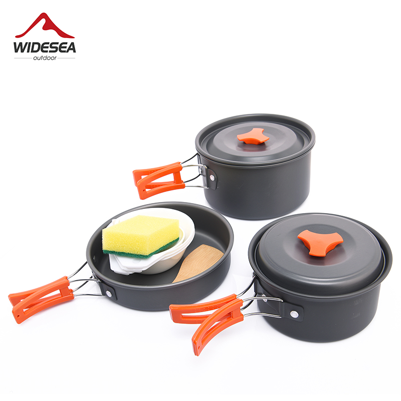 Camping Cooking Gear Set - Widesea Camping Outdoor Cookware Set Tableware