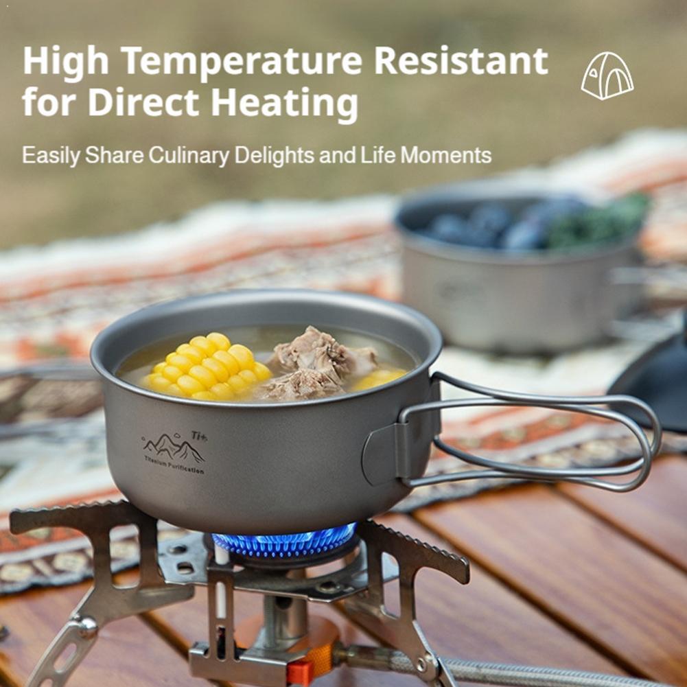 Camping Cooking Gadgets - Ultralight Titanium Backpacking Cookware, Portable Camping