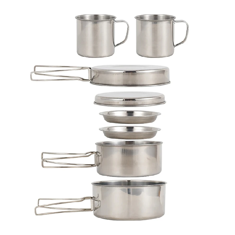 8pcs/Set Camping Cookware Mess - Camping Cooking Gear Set review and price