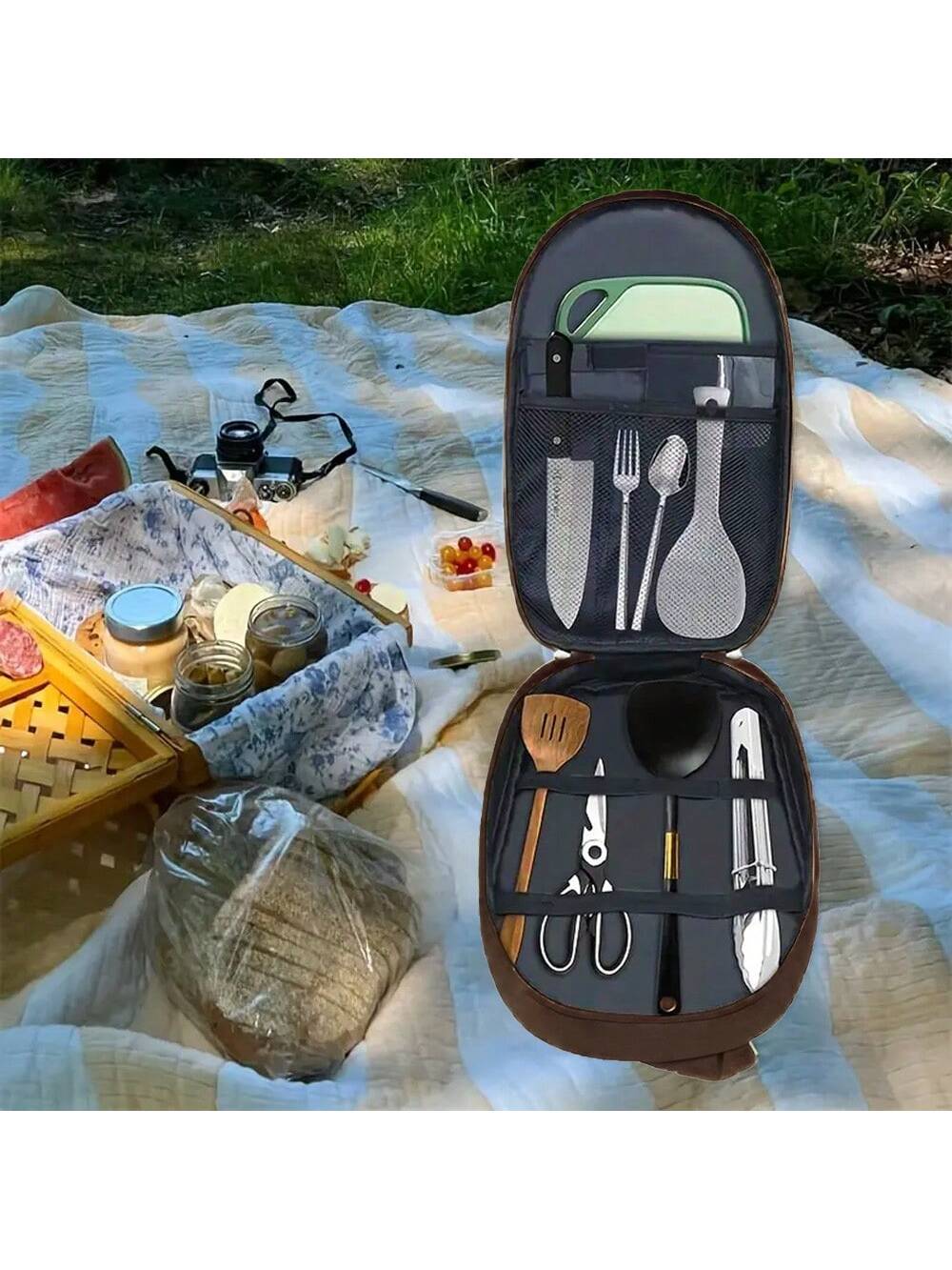 Outdoor Camping Cookware Stora - Camping Cooking Utensil Organizer review and price