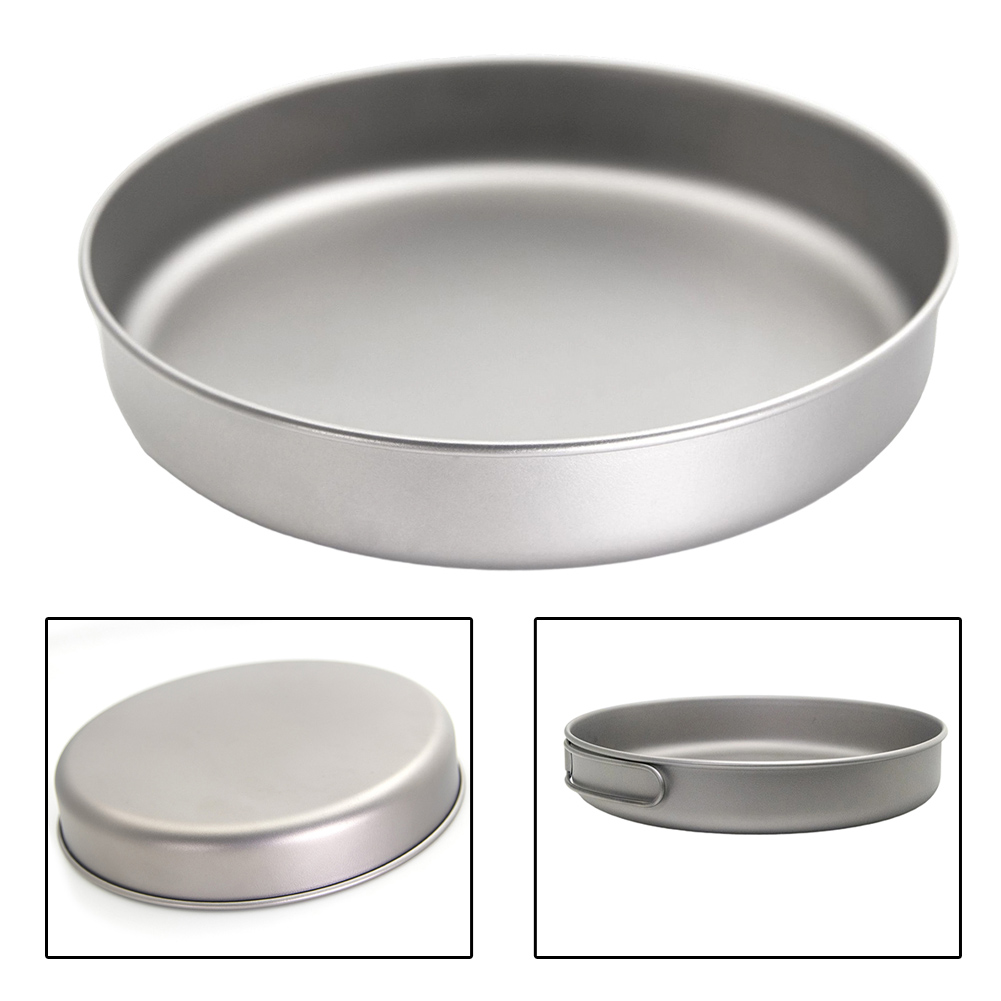 Ultralight Pure Ti Frypan Pot  - Camping Cooking Pot review and price
