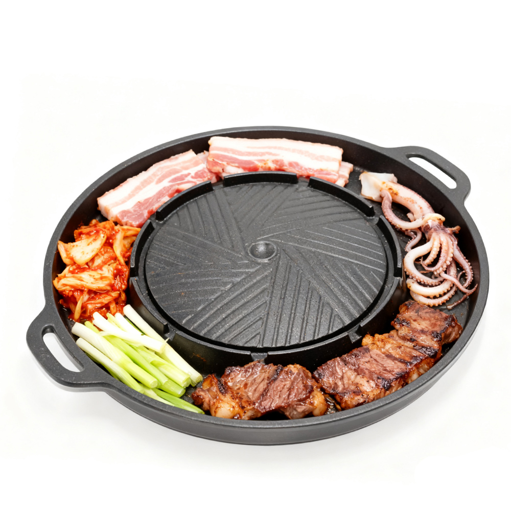 KOSUN Korean BBQ Grill Pan 2 i - Camping Cooking Pot review and price