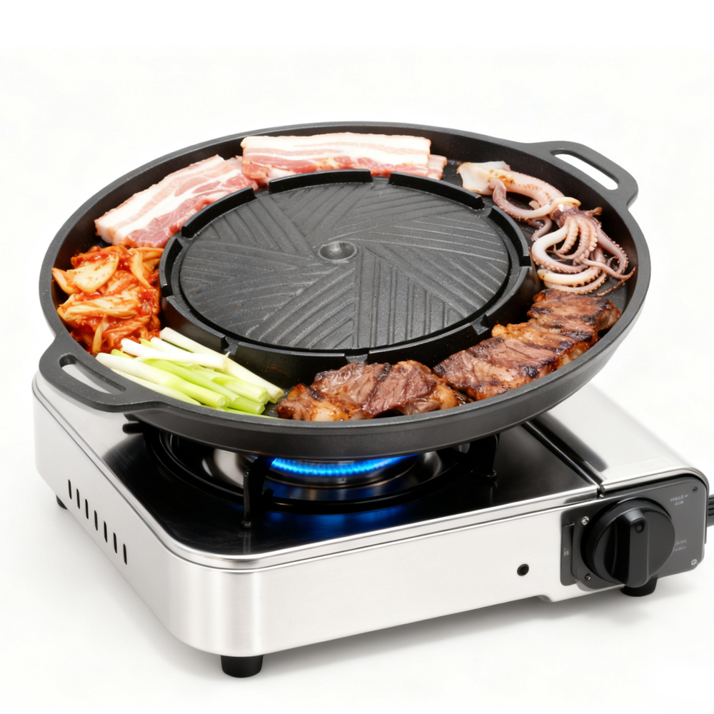KOSUN Korean BBQ Grill Pan 2 i - Camping Cooking Pot review and price