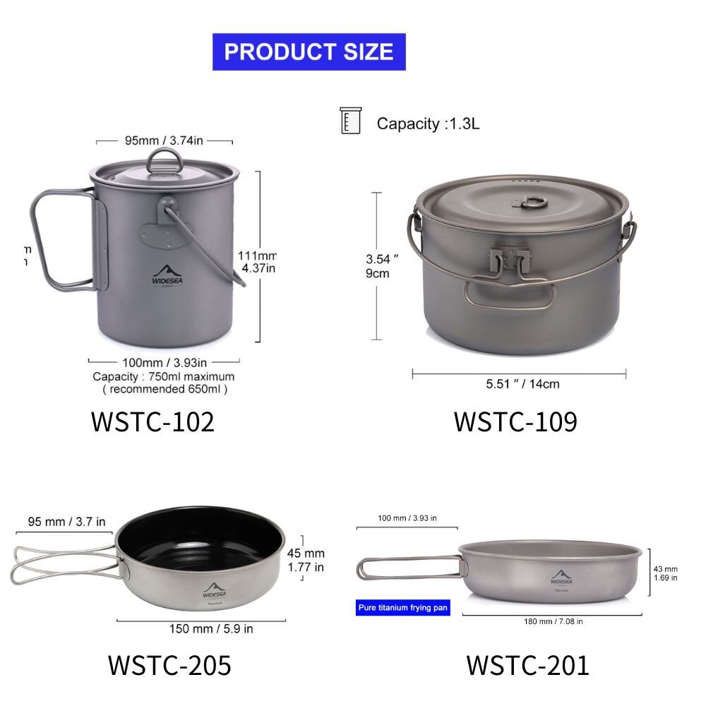 Widesea Camping Tableware Tita - Camping Cooking Cylinder review and price