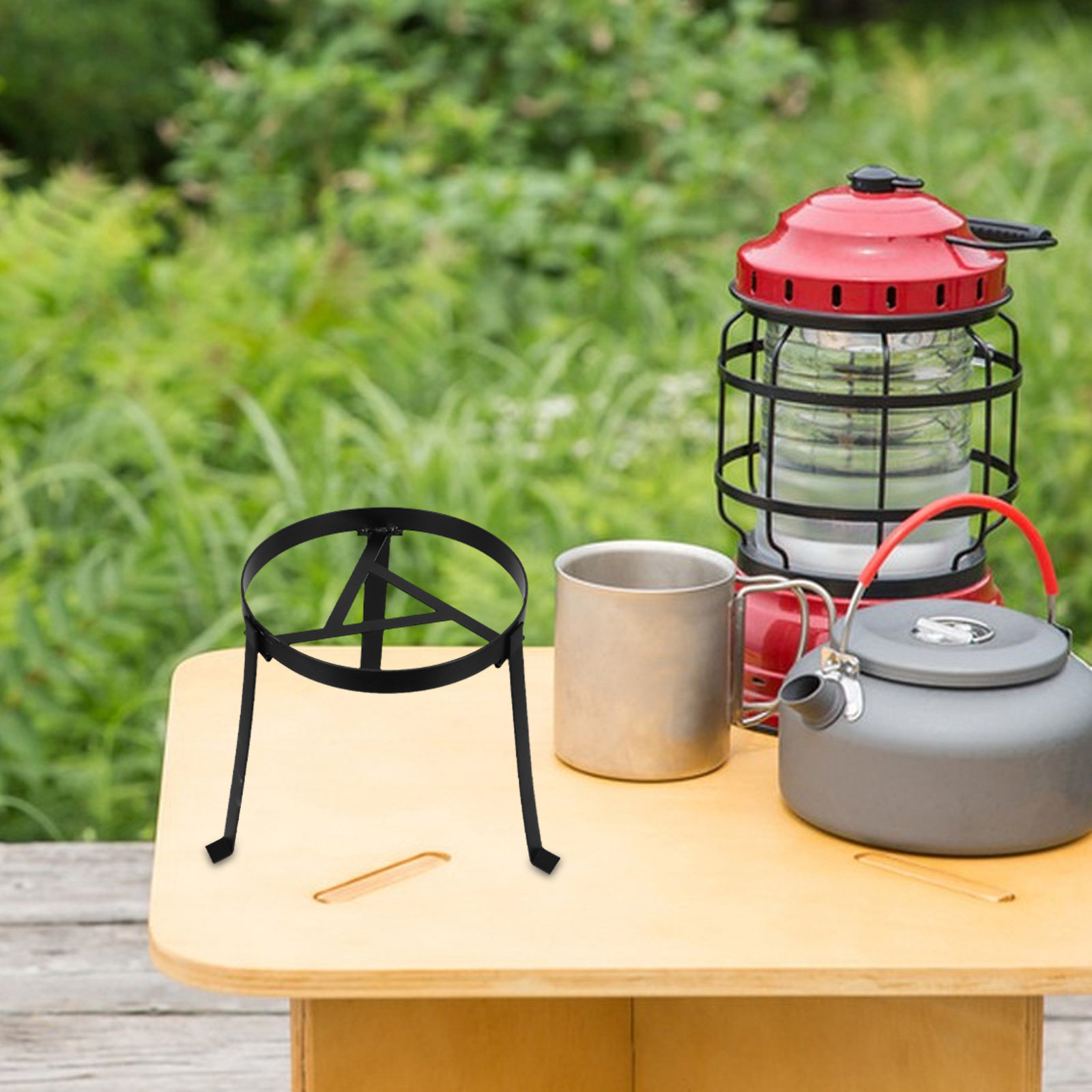 Folding Campfire Tripod Portab - Camping Cooking Over Fire review and price