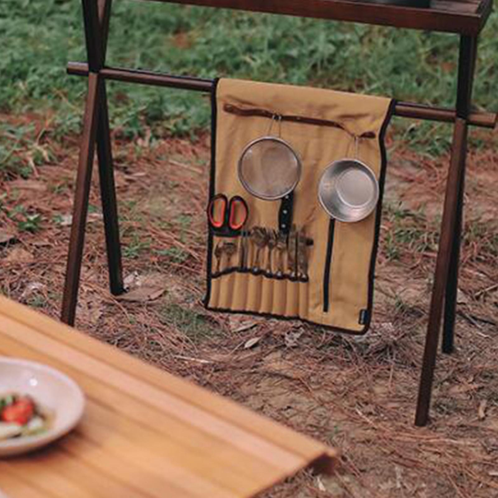 Portable Camping Utensil Roll  - Camping Cooking Utensil Organizer review and price