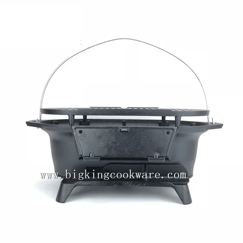 Cast Iron Grill Pan for Campin - Camping Cooking Mesh review and price