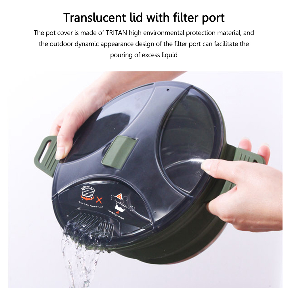 2.5L Silicone Folding Kettle C - Camping Cooking Gadgets review and price