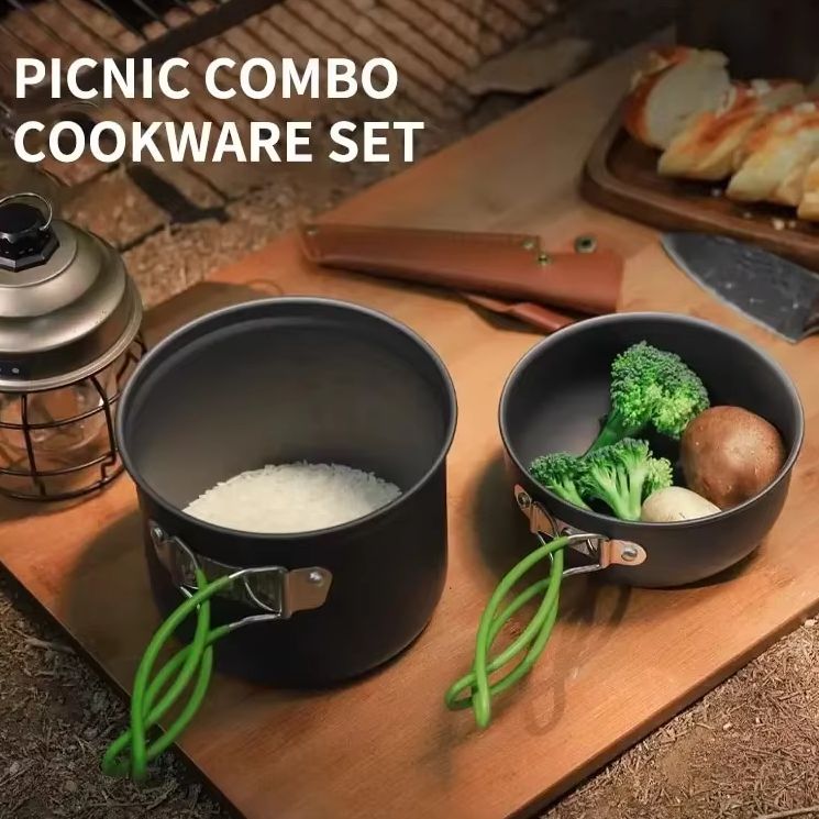 Outdoor Hiking Picnic Cookware - Camping Cooking Gear Set review and price