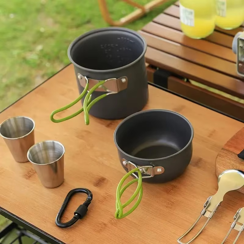 Outdoor Hiking Picnic Cookware - Camping Cooking Gear Set review and price