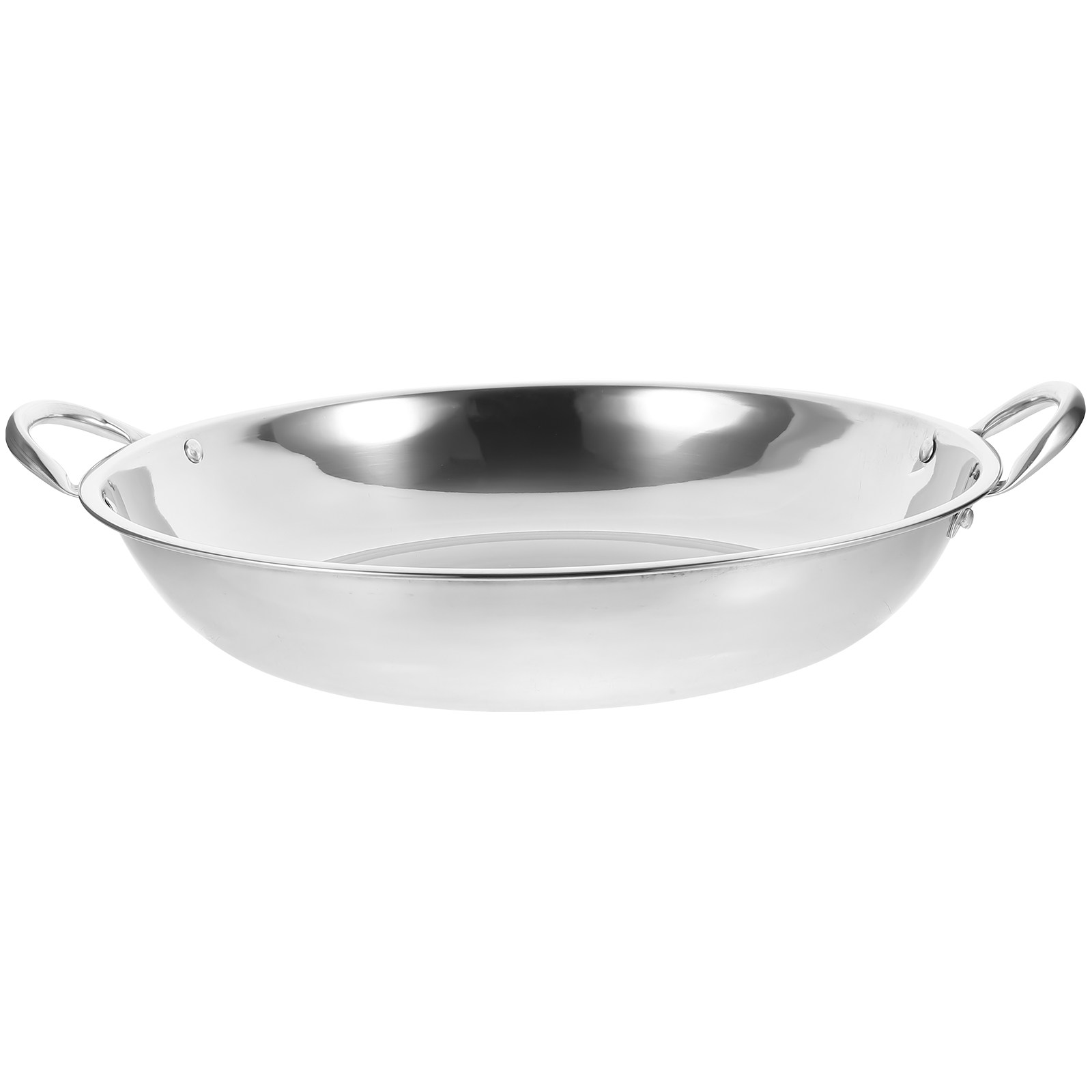 Double Handle Stainless Steel  - Camping Cooking Wok review and price
