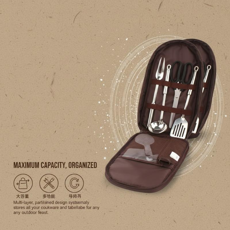Outdoor Cooking Bag Camping St - Camping Cooking Utensil Organizer review and price