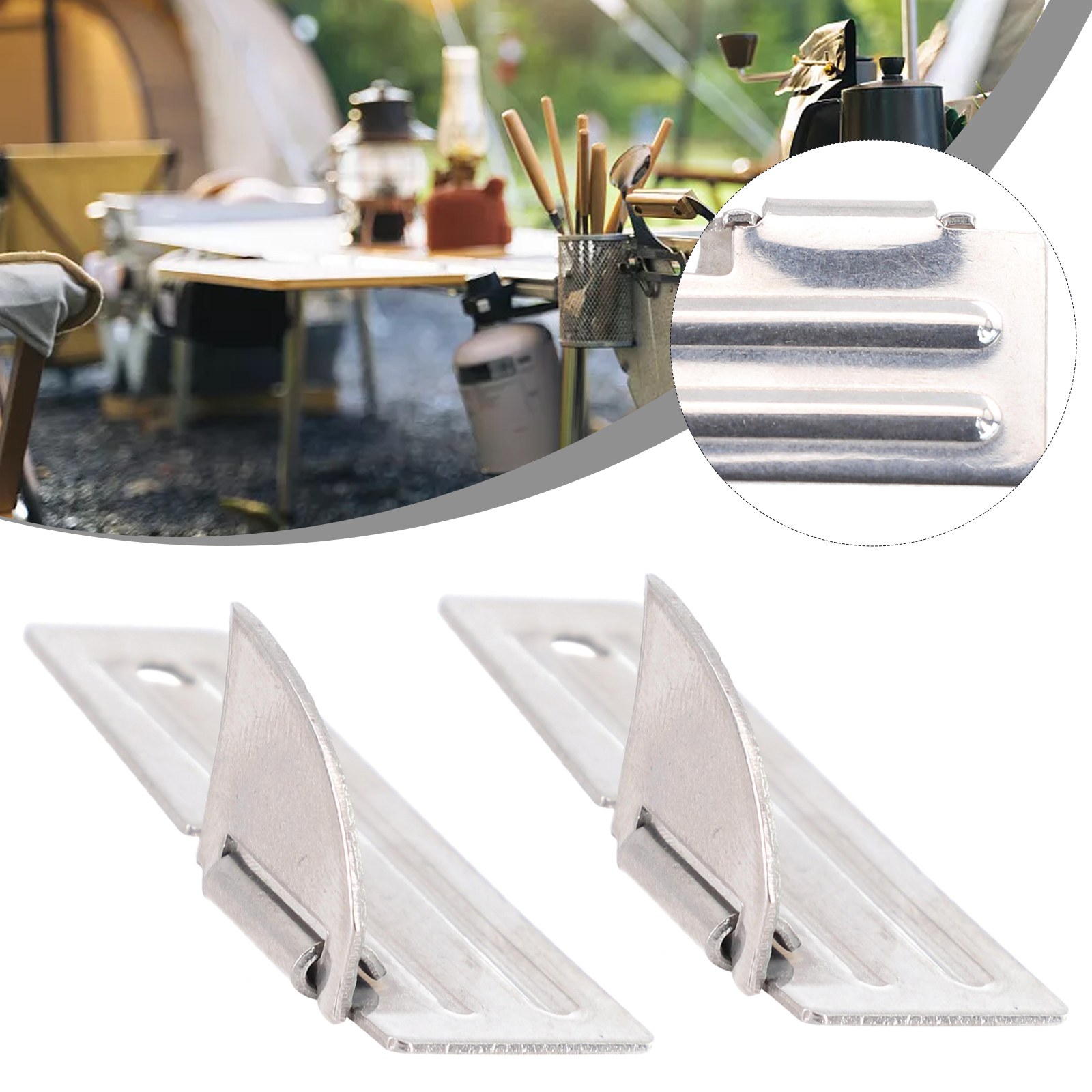 2pcs Stainless Steel Mini Fold - Camping Cooking Gadgets review and price