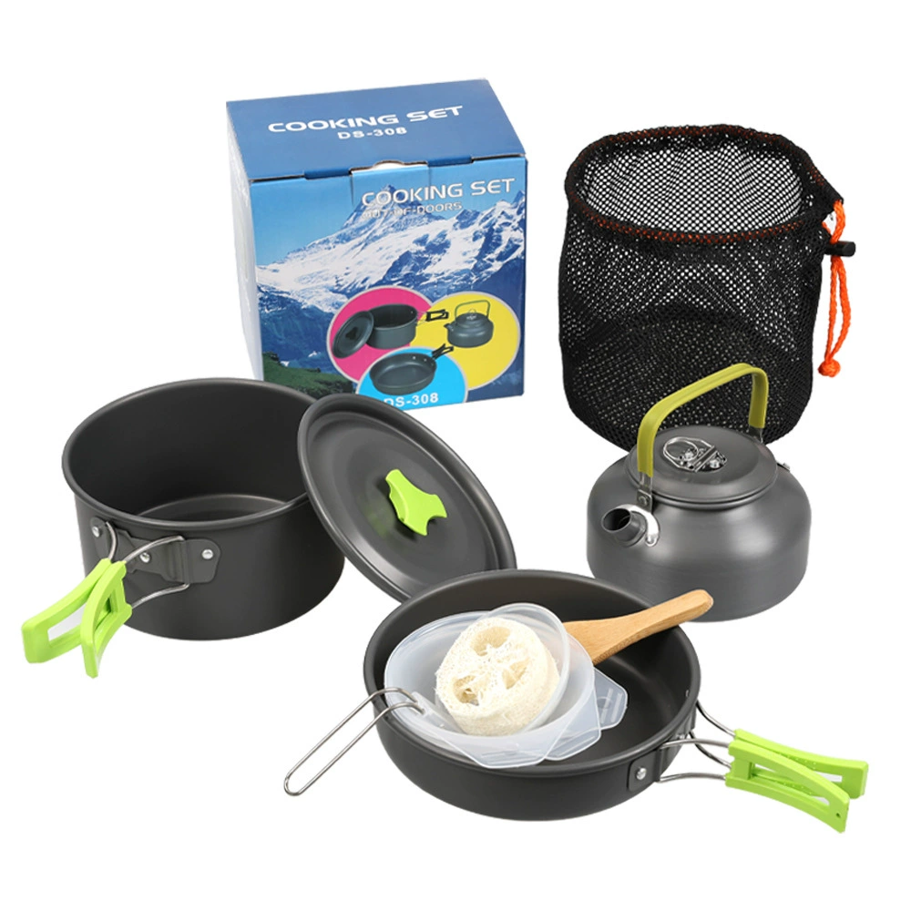 Camping Cooking Pot Pan Kettle - Camping Cooking Set Ds 308 review and price