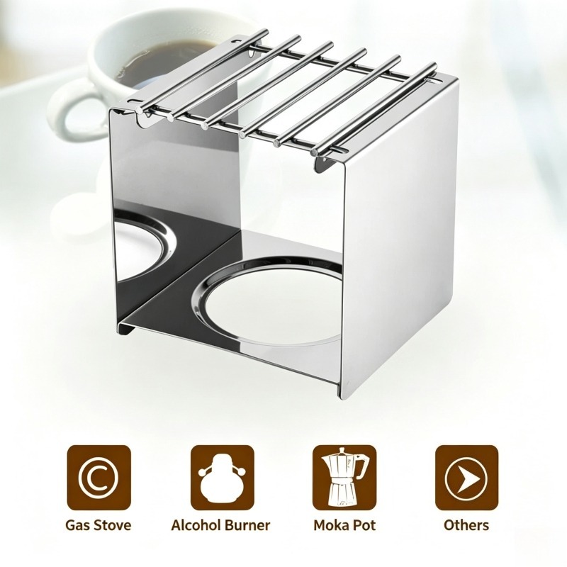 Stainless Steel Square Coffee  - Camping Cooking Gadgets review and price