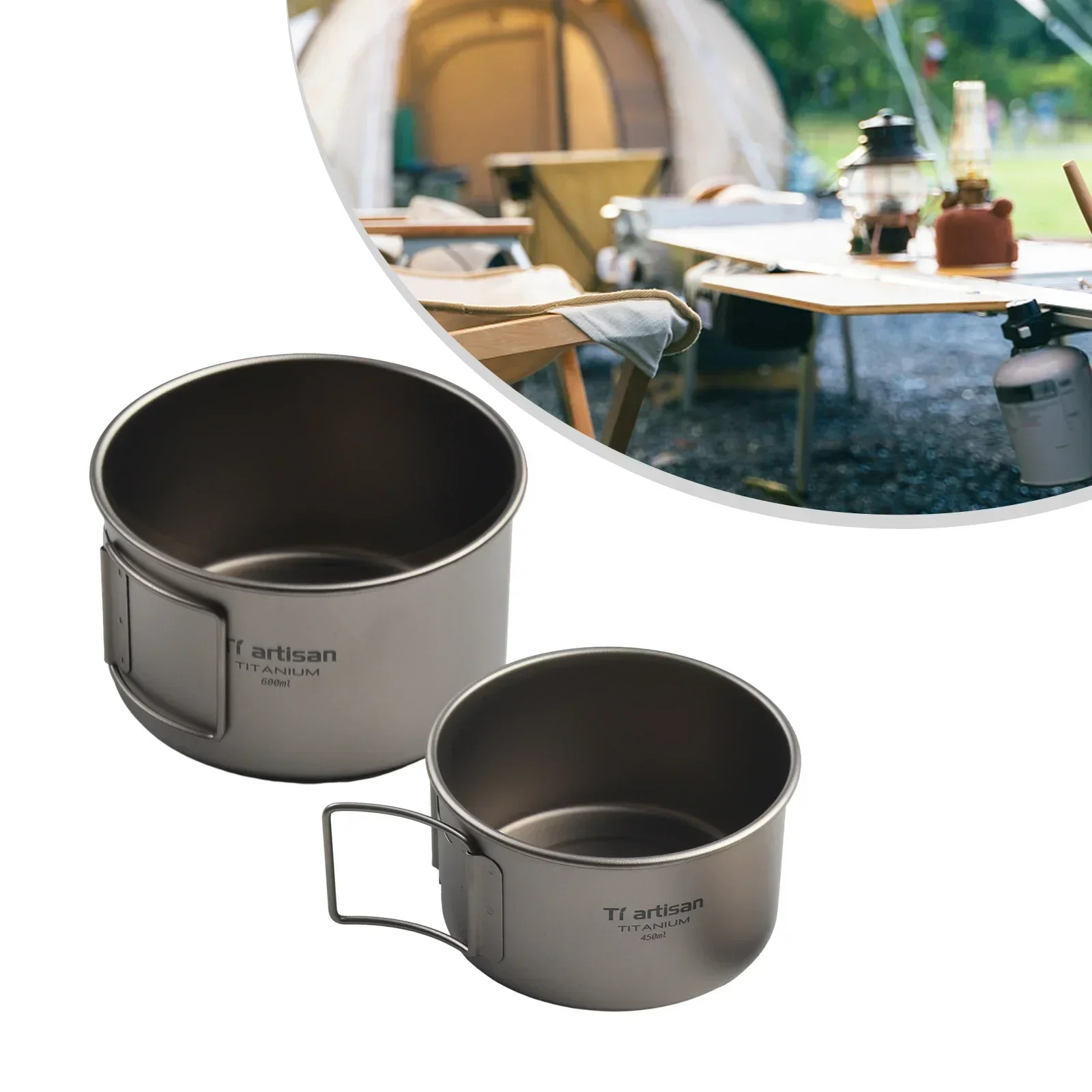 Titanium Bowl With Folding Han - Camping Cooking Wok review and price