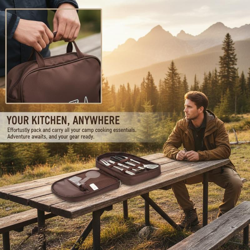 Outdoor Cooking Bag Camping St - Camping Cooking Utensil Organizer review and price
