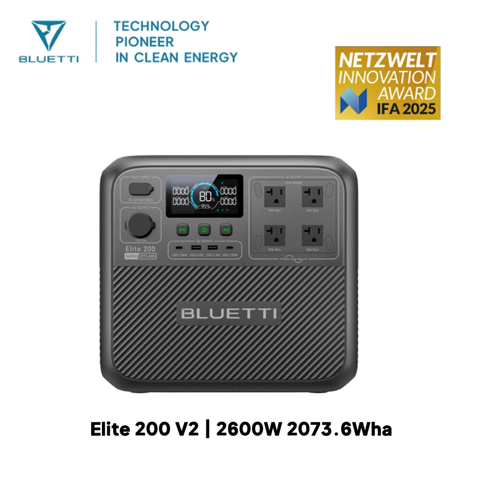 【Renew】BLUETTI Elite 200 V2 Po - Solar Oven Camp review and price