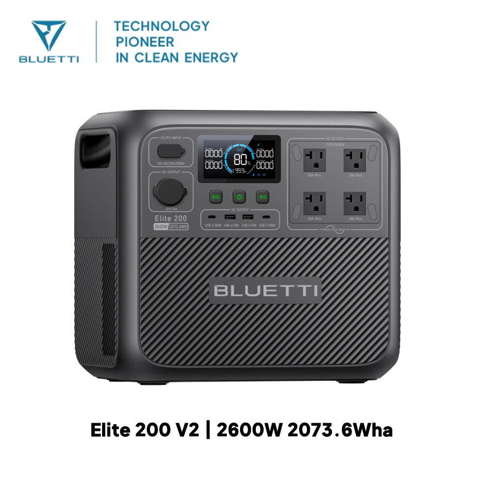 【Renew】BLUETTI Elite 200 V2 Po - Solar Oven Camp review and price