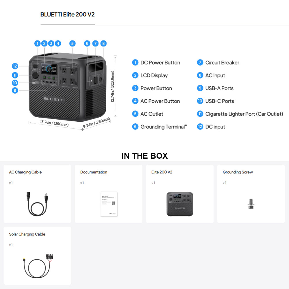 【Renew】BLUETTI Elite 200 V2 Po - Solar Oven Camp review and price