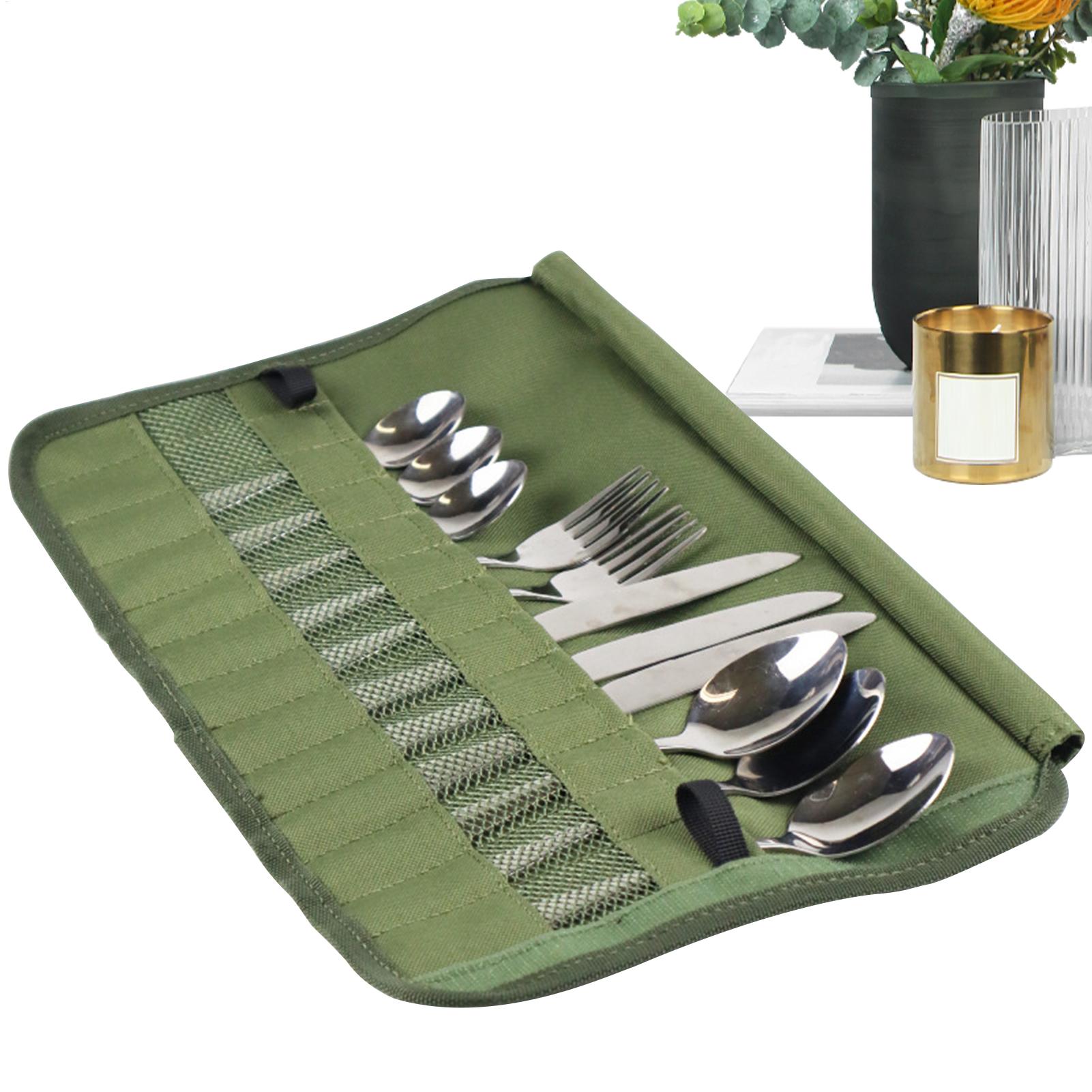 Camping Tableware Roll Bag Cam - Camping Cooking Utensil Organizer review and price