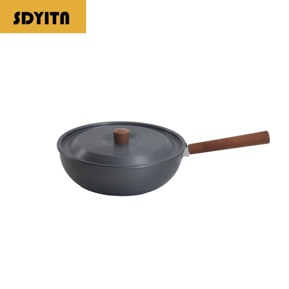 Outdoor Aluminum Alloy Wok Wit - Camping Cooking Wok review and price
