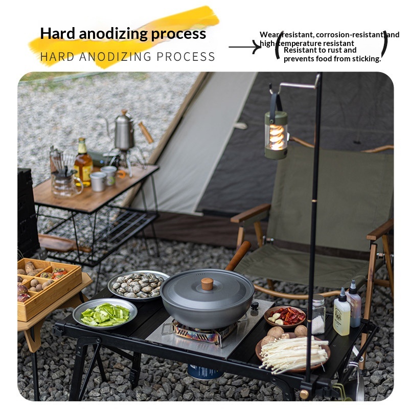 Outdoor Aluminum Alloy Wok Wit - Camping Cooking Wok review and price