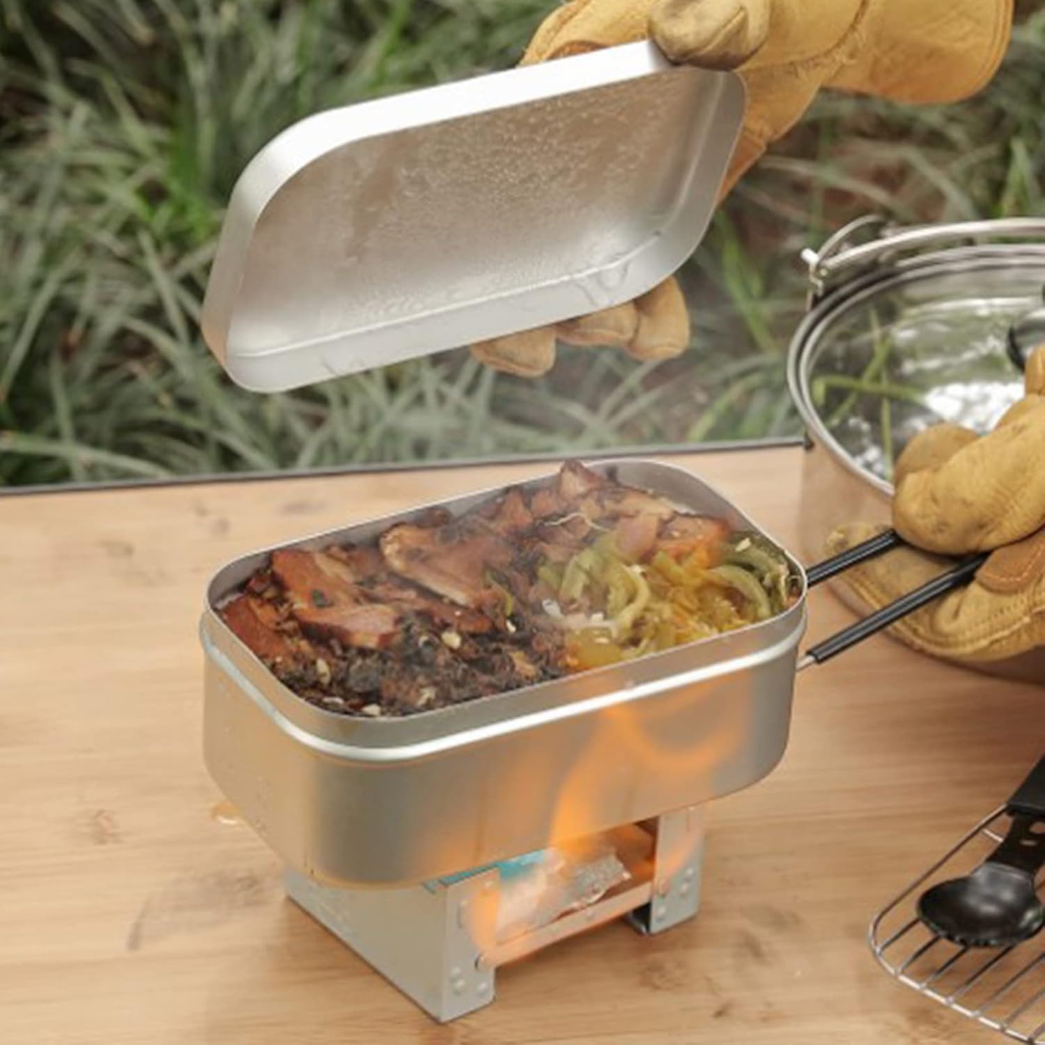 Foldable Bento Box Handle, Lun - Camping Cooking Pot review and price